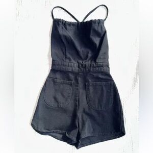 NewUrban Outfitters  Black Denim Romper